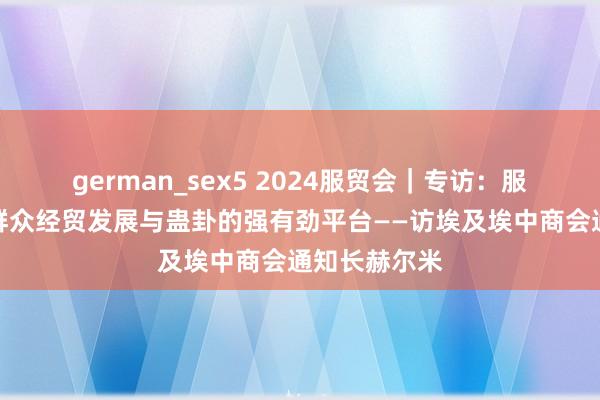 german_sex5 2024服贸会｜专访：服贸会是激动群众经贸发展与蛊卦的强有劲平台——访埃及埃中商会通知长赫尔米