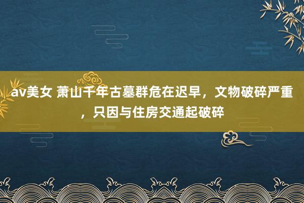 av美女 萧山千年古墓群危在迟早，文物破碎严重，只因与住房交通起破碎