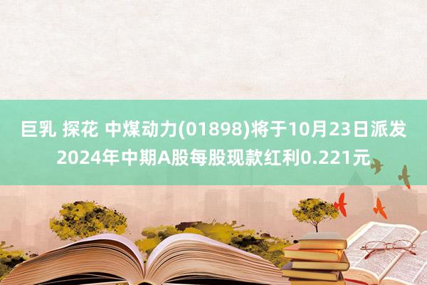巨乳 探花 中煤动力(01898)将于10月23日派发2024年中期A股每股现款红利0.221元