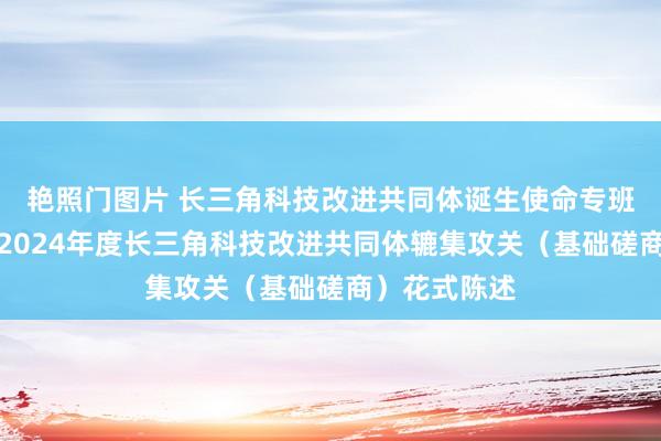艳照门图片 长三角科技改进共同体诞生使命专班：试点开展2024年度长三角科技改进共同体辘集攻关（基础磋商）花式陈述