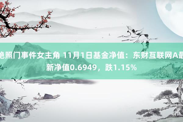 艳照门事件女主角 11月1日基金净值：东财互联网A最新净值0.6949，跌1.15%