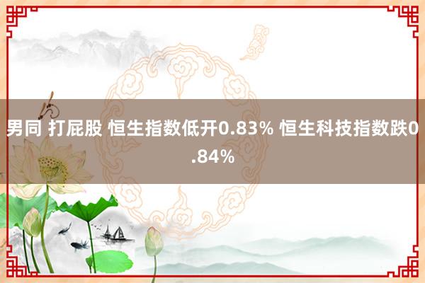 男同 打屁股 恒生指数低开0.83% 恒生科技指数跌0.84%