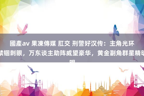 國產av 果凍傳媒 肛交 刑警好汉传：主角光环禁锢刺眼，万东谈主助阵威望豪华，黄金副角群星精明