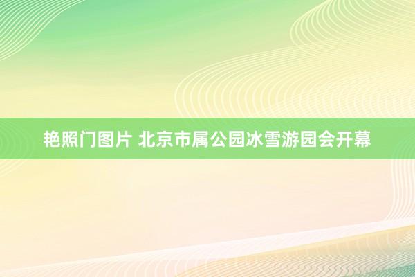 艳照门图片 北京市属公园冰雪游园会开幕