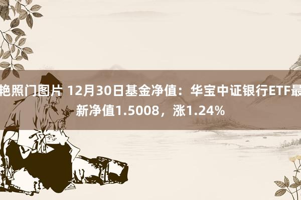 艳照门图片 12月30日基金净值：华宝中证银行ETF最新净值1.5008，涨1.24%
