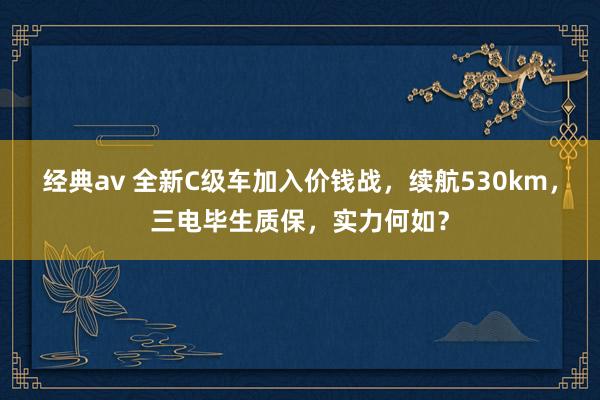 经典av 全新C级车加入价钱战，续航530km，三电毕生质保，实力何如？