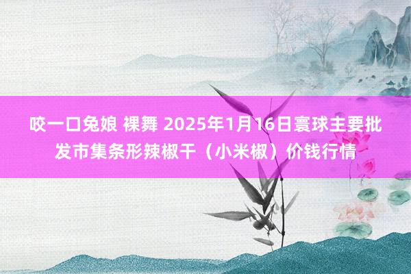 咬一口兔娘 裸舞 2025年1月16日寰球主要批发市集条形辣椒干（小米椒）价钱行情